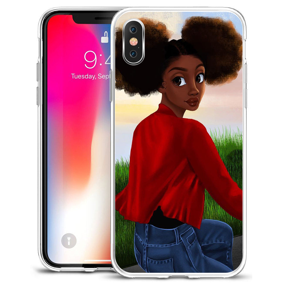 Compatible with Apple , African girl phone case