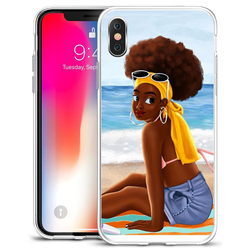 Compatible with Apple , African girl phone case