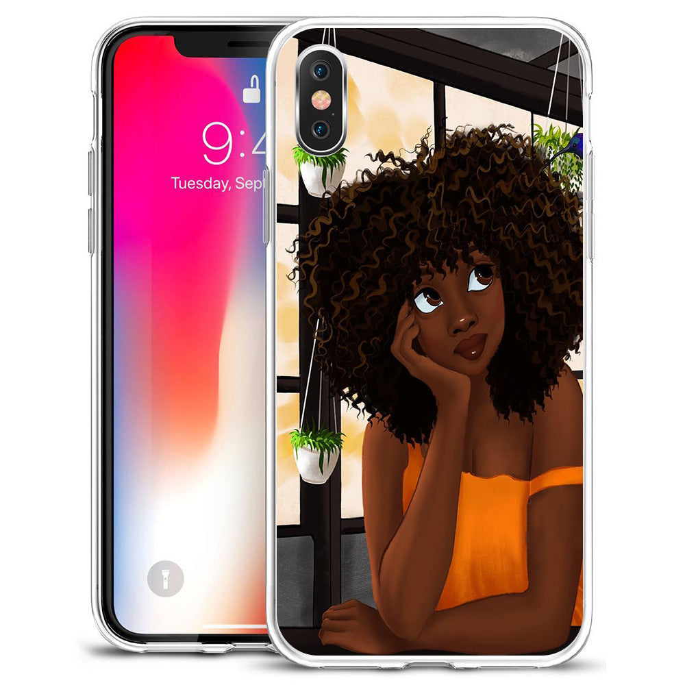 Compatible with Apple , African girl phone case