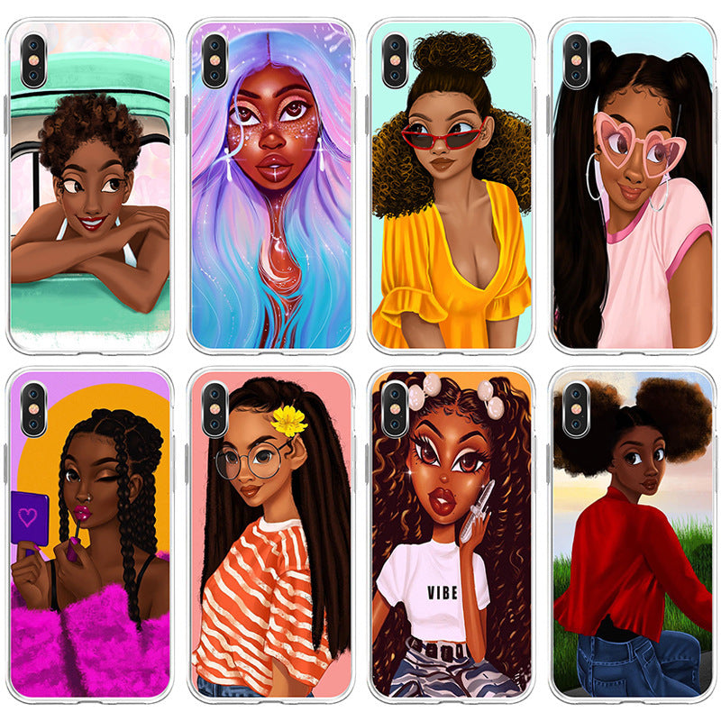Compatible with Apple , African girl phone case