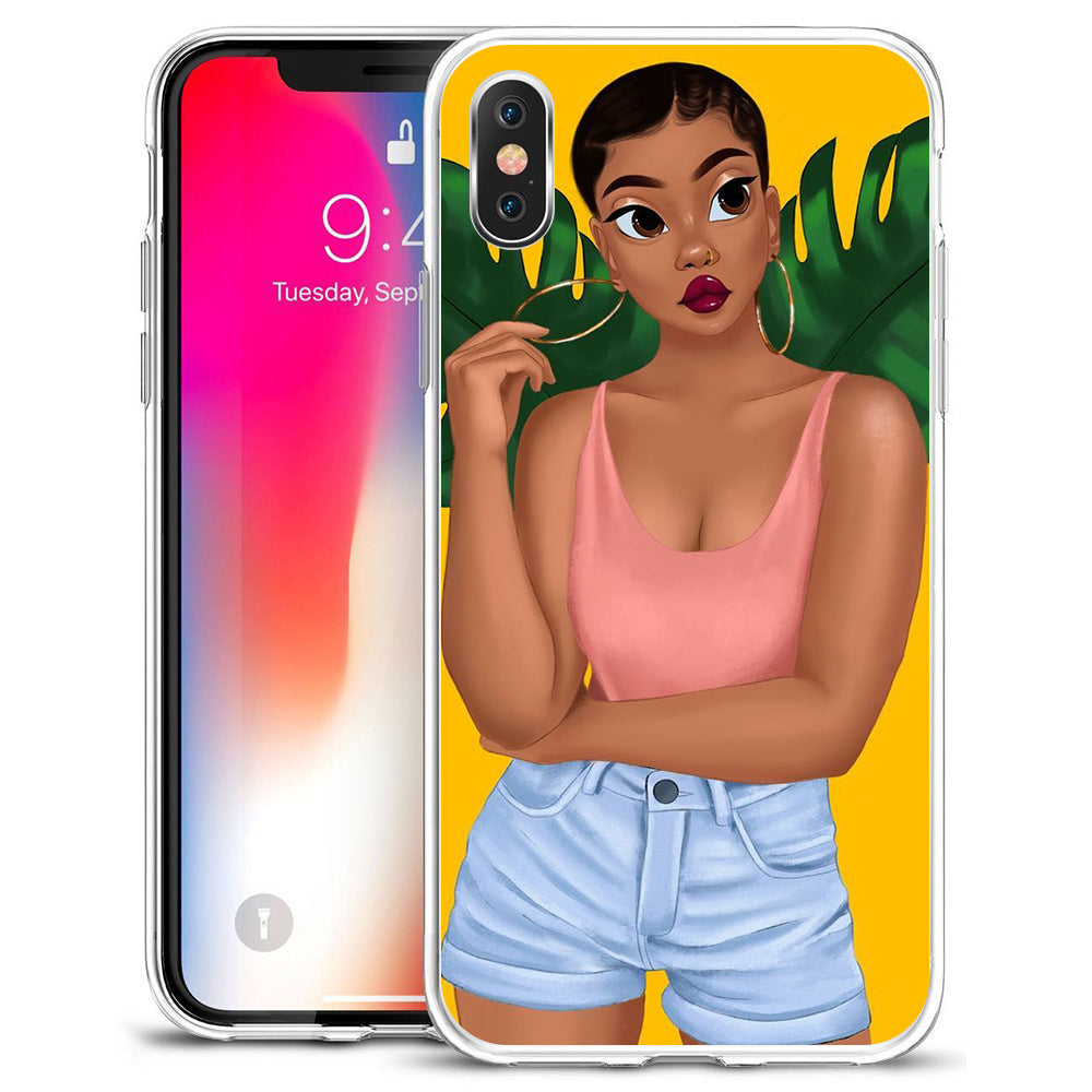 Compatible with Apple , African girl phone case