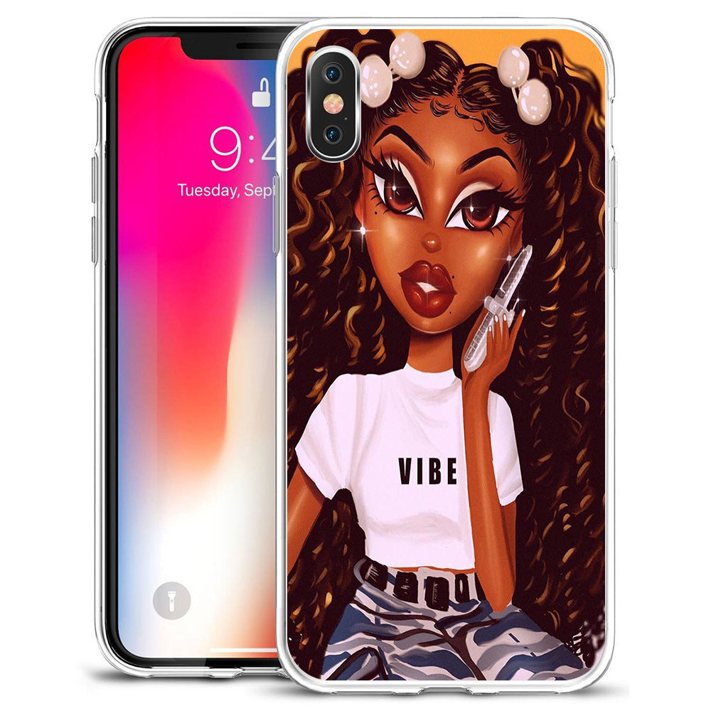 Compatible with Apple , African girl phone case