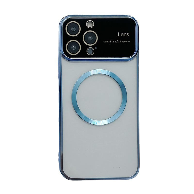 Applicable To Iphone14 Magnetic Suction Phone Case Electroplating Transparent