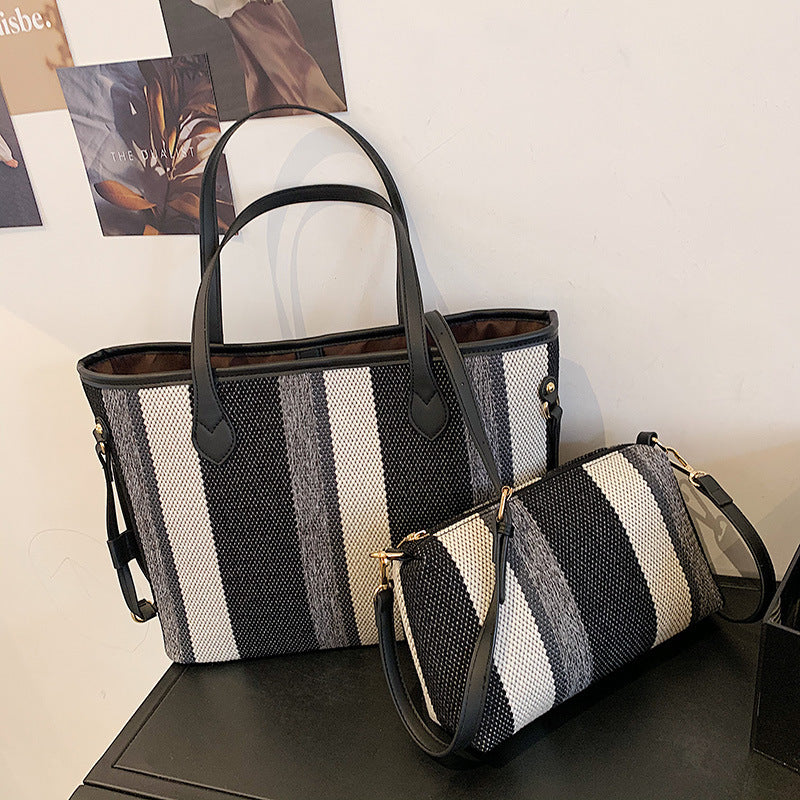 Fashion One-shoulder Big Bag Casual Cloth Bag Commuter Tote Bag