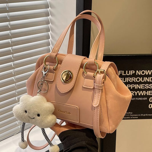 Large Capacity Women's Fashion Solid Color Single-shoulder Bag