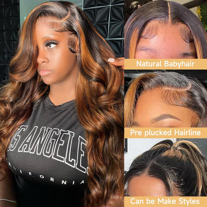 Cross-border New Wig European And American Ladies Front Lace Synthetic Wigs Brown Medium Long Curly Hair Big Wave