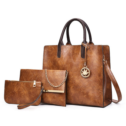 Mother And Child Bag Handbag Retro Outing Travel Personality Diagonal Bag