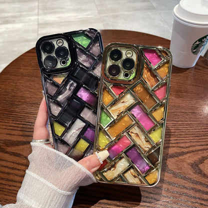 Electroplated Woven Phone Case Color Shell