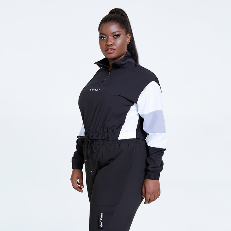 Loose Sports Long-sleeved Tops Spring And Summer Round Neck Workout Clothes