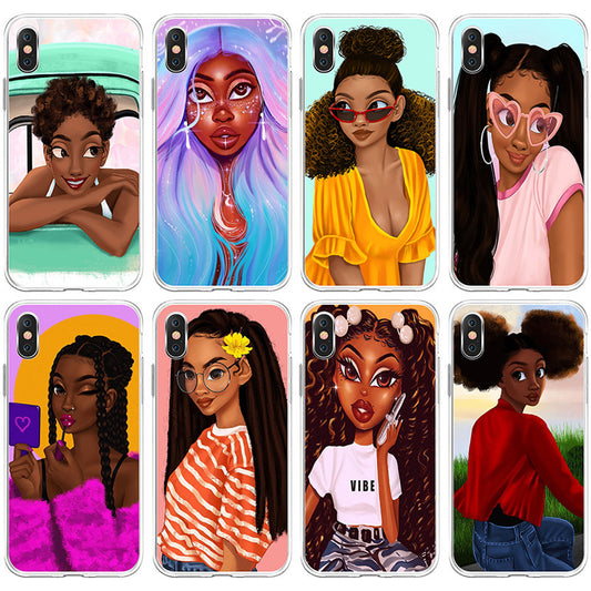 Compatible with Apple , African girl phone case