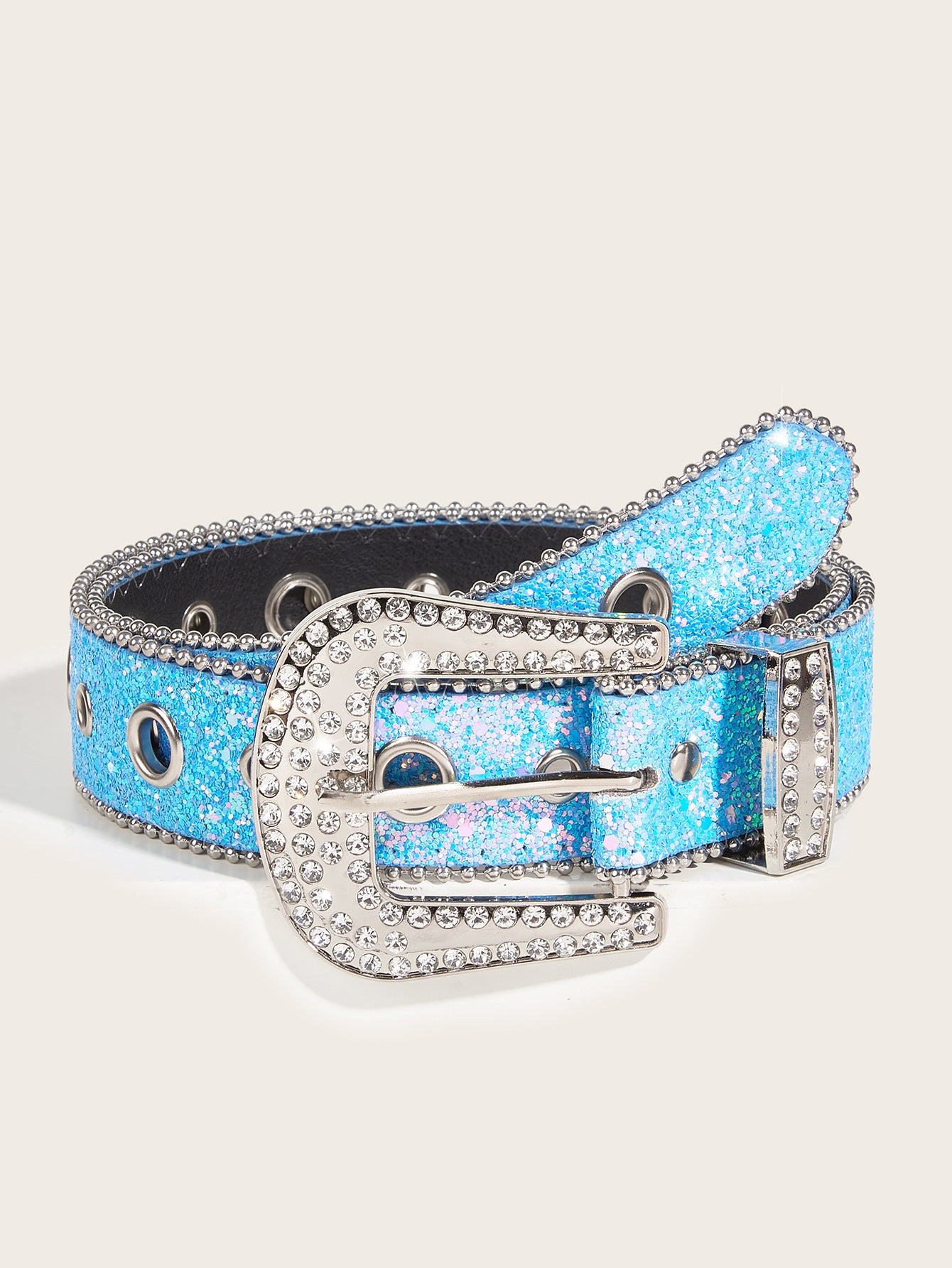 Women's Fashion Personalized Sequins Jeans Belt