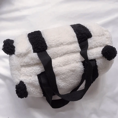 Plush cute handbag