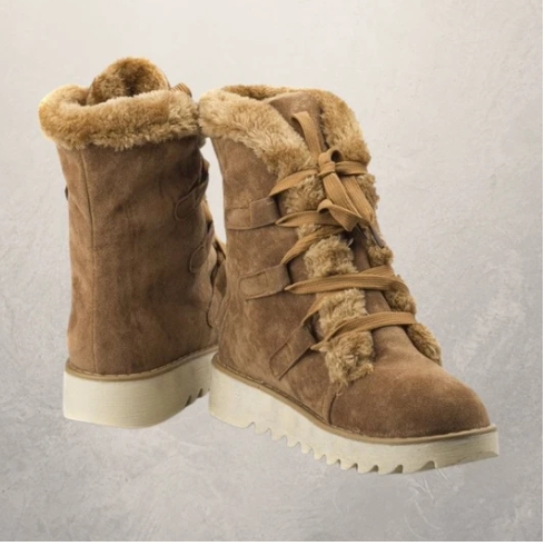 Warm Snow Boots Lace up Ankle Boots