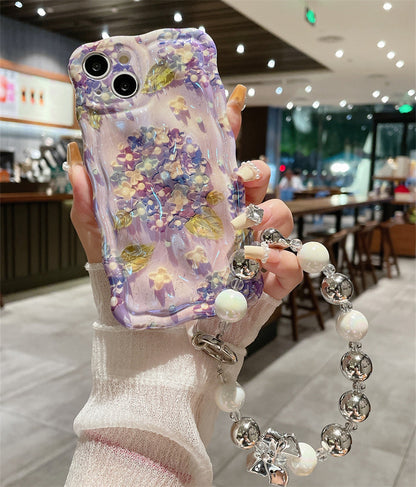 Blue Light Meteorite Flower Phone Case