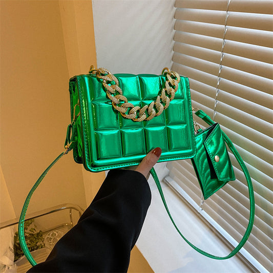 Laser Chain Handbag Women's Crossbody Small Square Bag