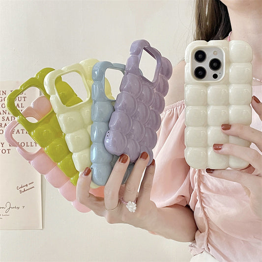 Ins Egg Waffle For Promax Multi-color Phone Case Drop-resistant TPU Cute