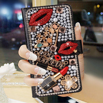 Leather Case For Phone Case All-inclusive Rhinestone