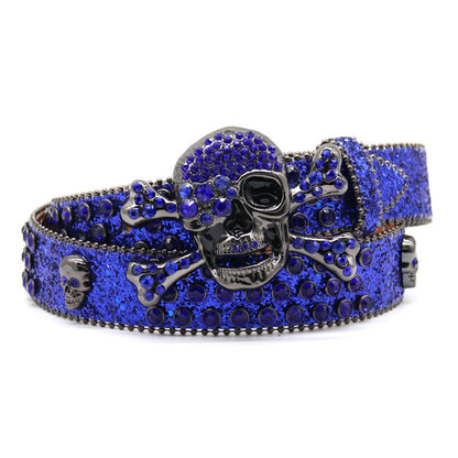 Fashion Personality Male Shining Rhinestone Belt