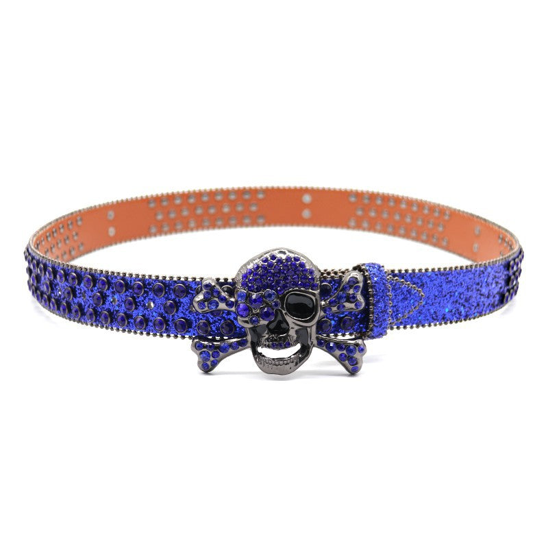 Fashion Personality Male Shining Rhinestone Belt