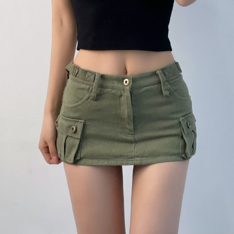 Women's Fashion High Waist Half-body Pants Skirt