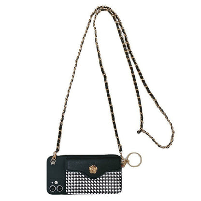 Mobile Phone Case Houndstooth Card Coin Purse