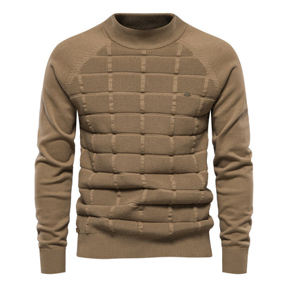 Men's Fashion Casual Round Neck Pullover Bottoming Sweater