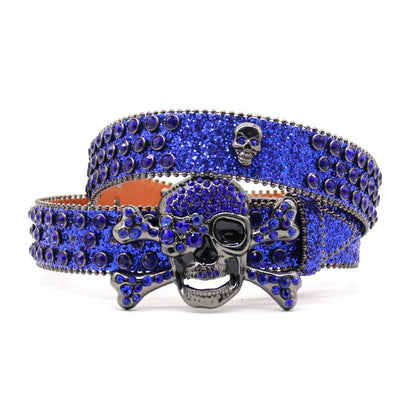 Fashion Personality Male Shining Rhinestone Belt