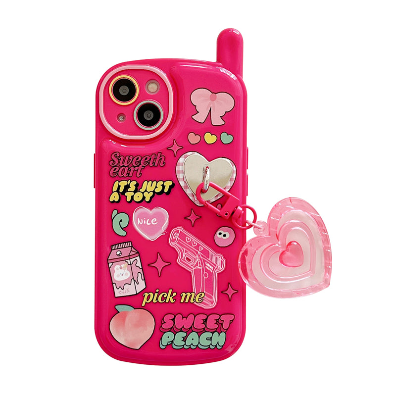 Graffiti Love Pendant Phone Case