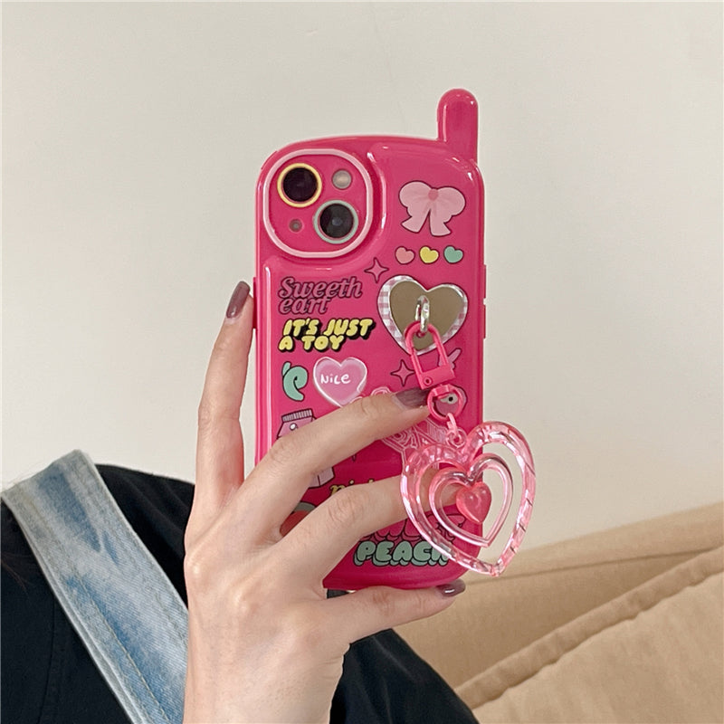 Graffiti Love Pendant Phone Case