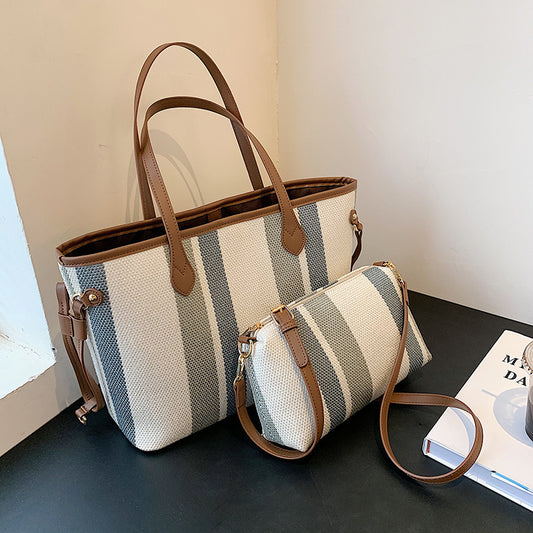 Fashion One-shoulder Big Bag Casual Cloth Bag Commuter Tote Bag