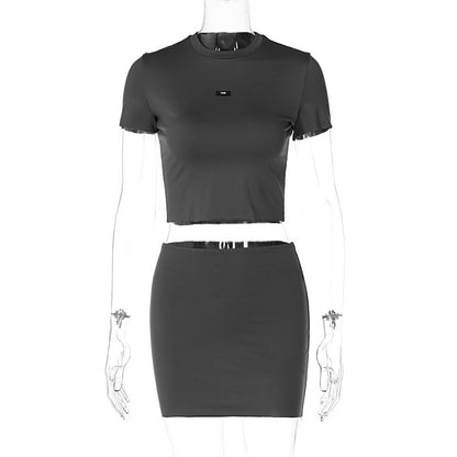 Top Slim Fit Short Skirt Suit