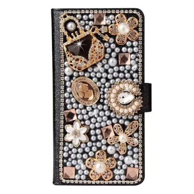 Leather Case For Phone Case All-inclusive Rhinestone