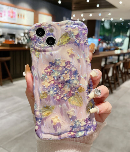 Blue Light Meteorite Flower Phone Case