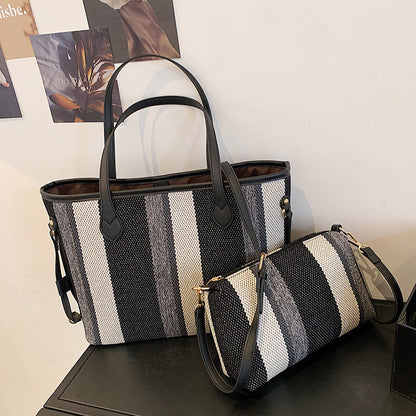 Fashion One-shoulder Big Bag Casual Cloth Bag Commuter Tote Bag