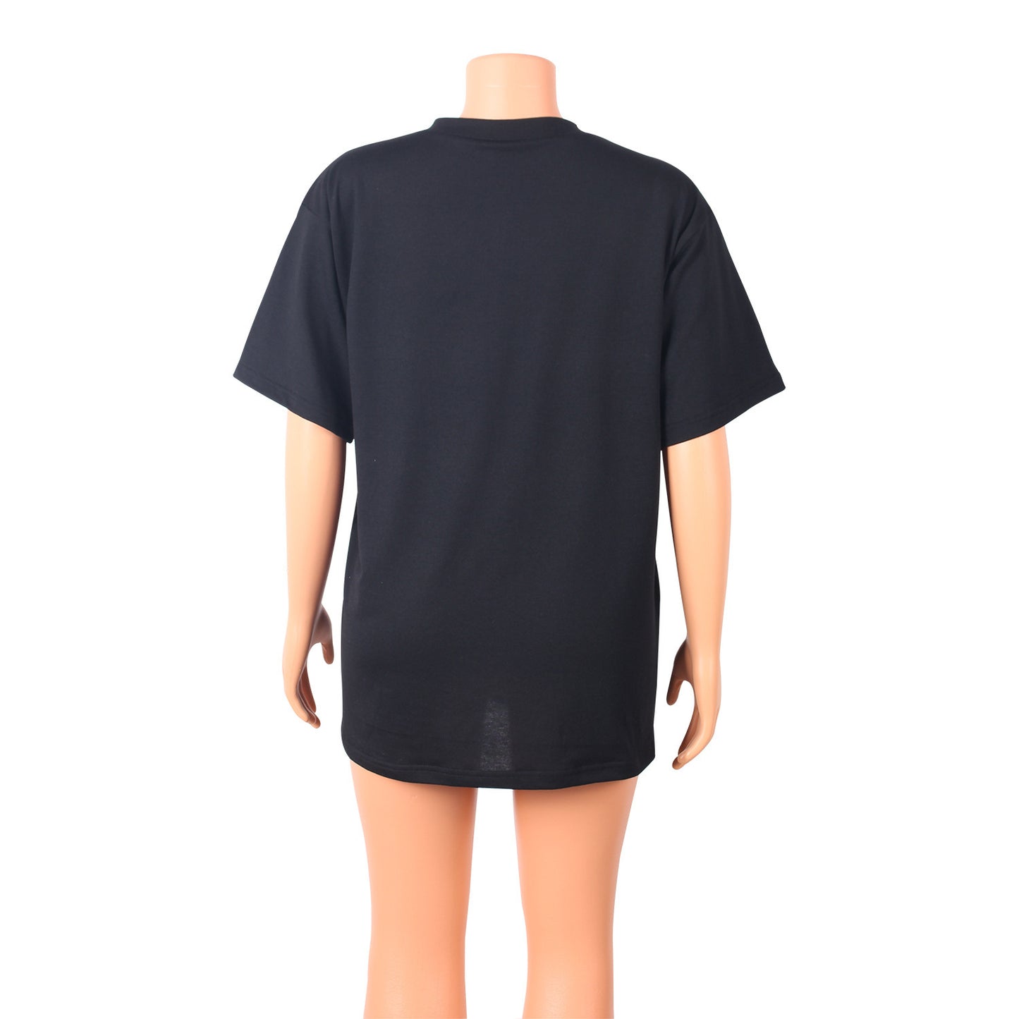 Casual Cotton Imitation Printing Long T-Shirt Half Sleeve