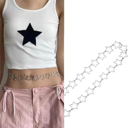 Star Waist Chain Spice Girls Fashion Pentagram