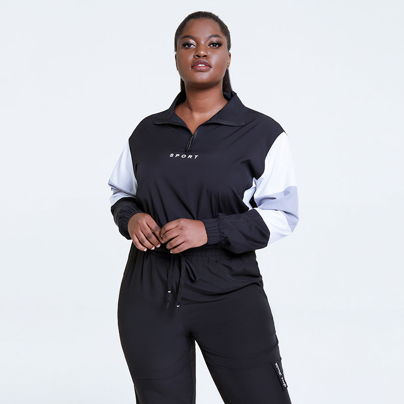Loose Sports Long-sleeved Tops Spring And Summer Round Neck Workout Clothes